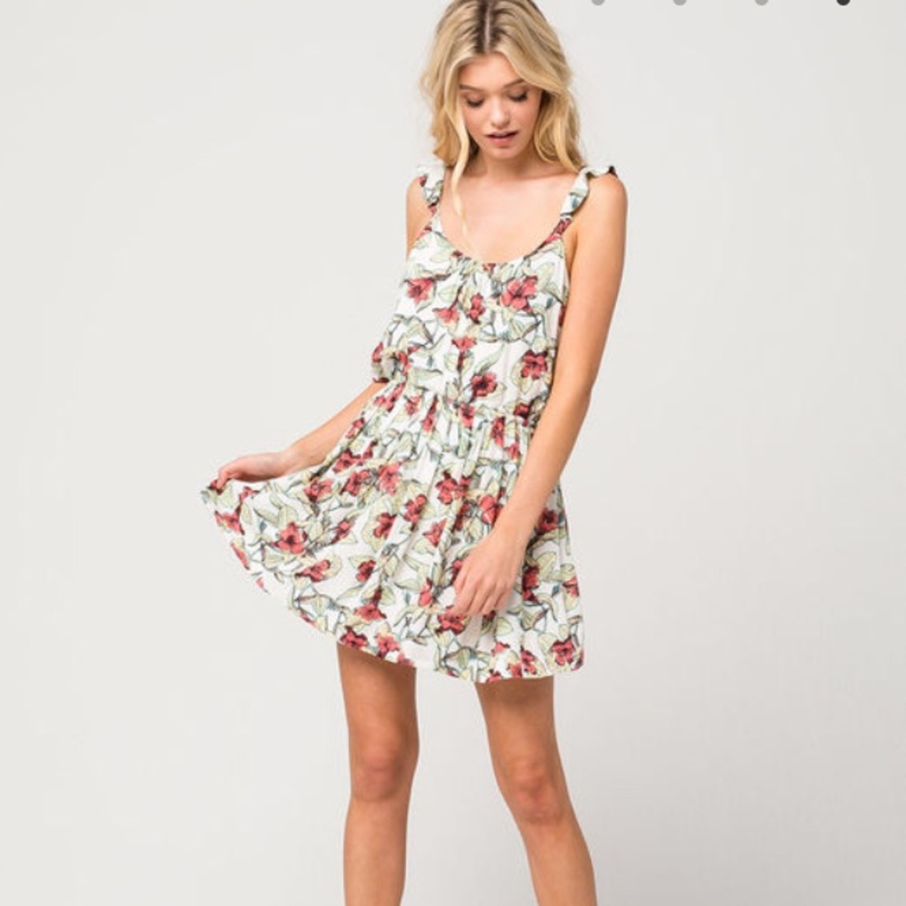 Free People Dear You Mini Dress Floral. NWOT